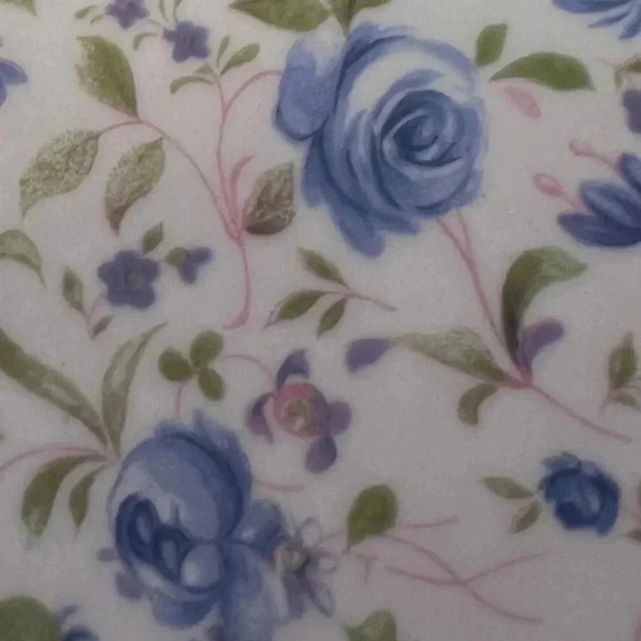 Springfield 1 Blue Floral Tea Rose Vintage 10” Dinner Luncheon 1 One Plate - Picture 4 of 10